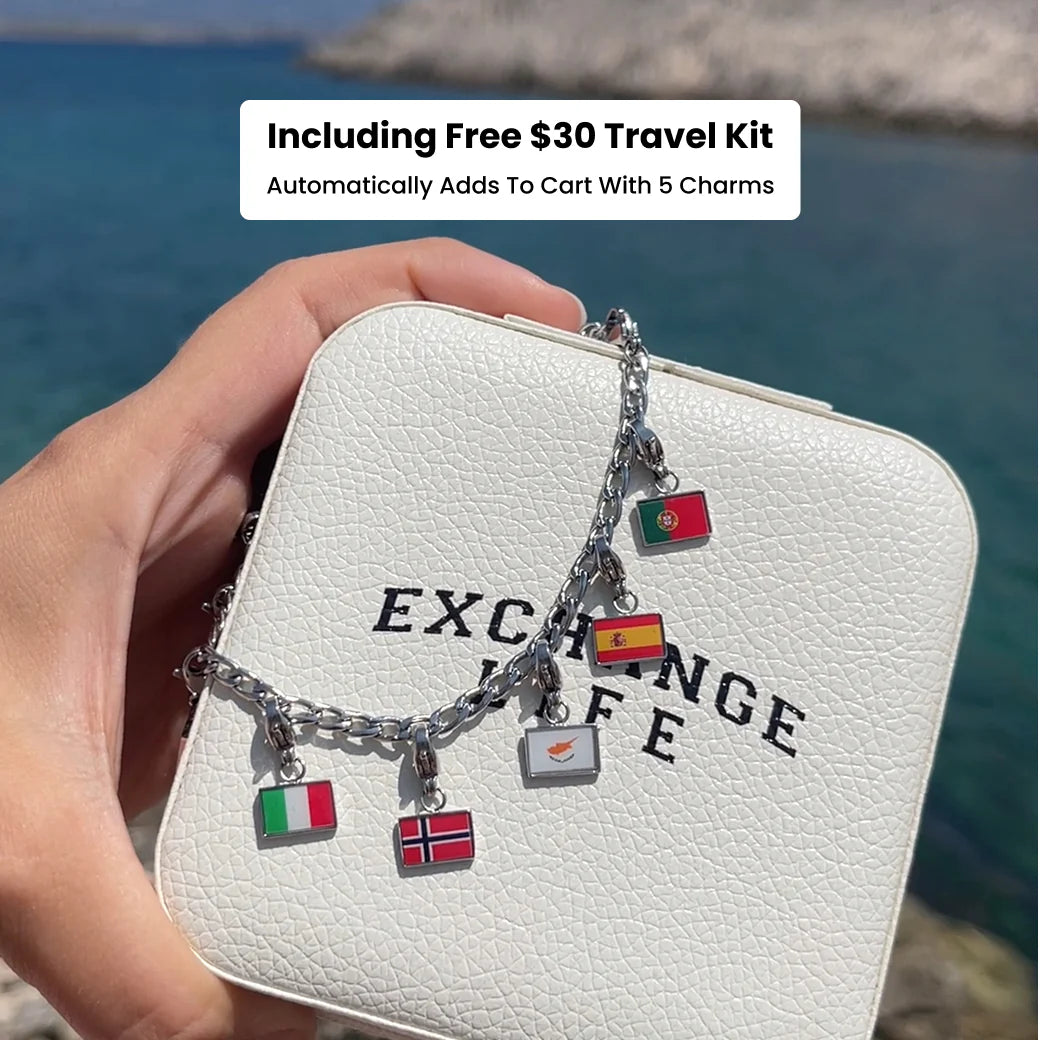 Flag & Map Charms Set